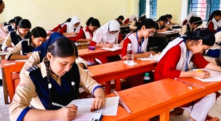 চুয়াডাঙ্গায় উৎসবমুখর ও কঠোর নিরাপত্তায় এসএসসি ও সমমানের পরীক্ষা